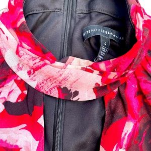 White House Black Market Floral Jumpsuit. Used in condition